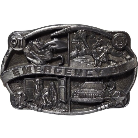 Paramedic Fireman Police Belt Buckle Vintage Emergency 911 Officer Fire Fighter - Picture 14 of 15